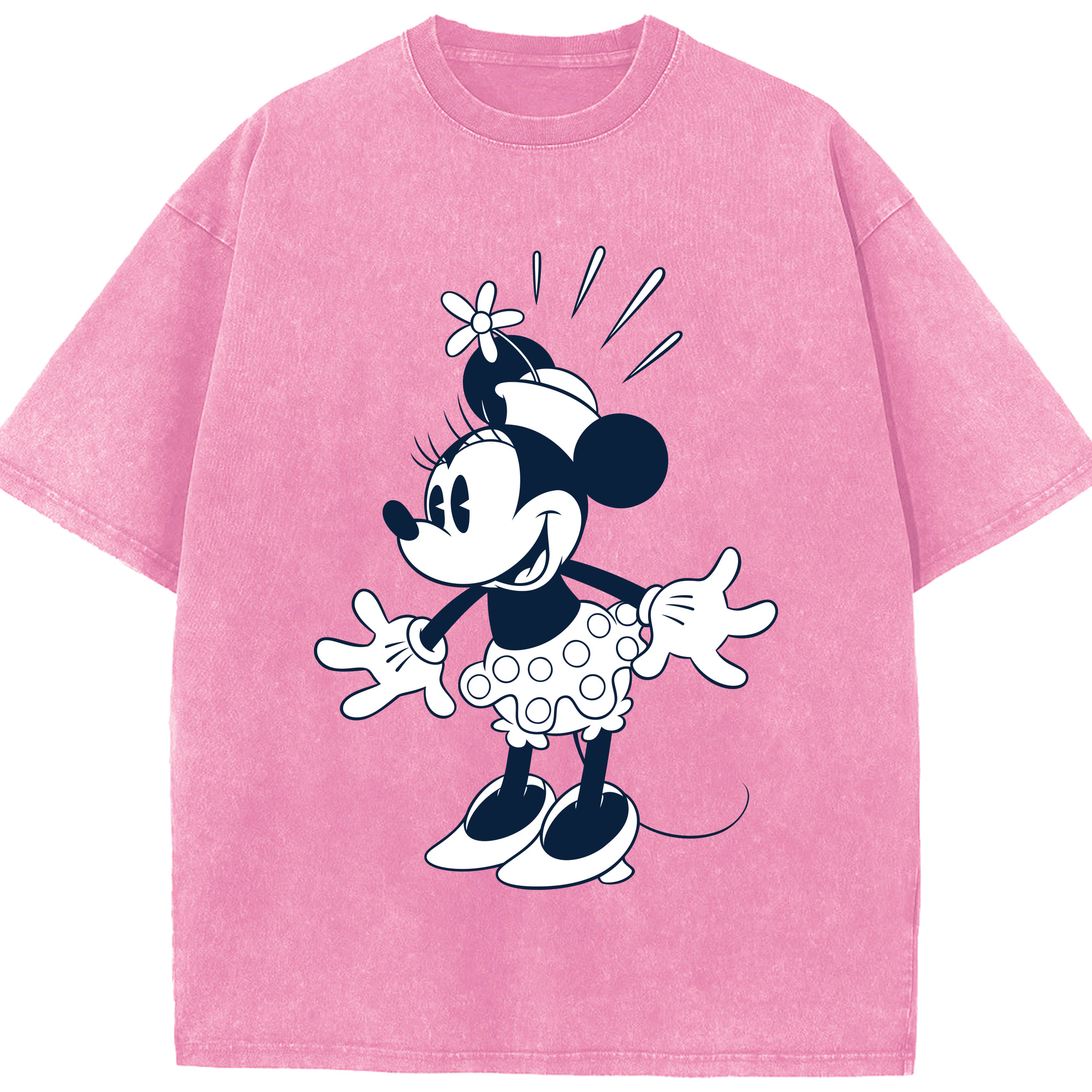 （画像用） ミッキーマウス Mickey Mouse 綿100% ヴィンテージ風 半袖Tシャツ（フロントプリント）
